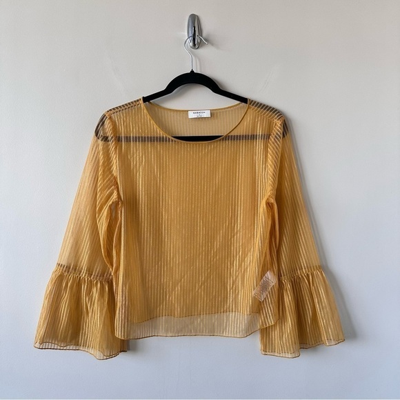 Aritzia-babaton Humbert Blouse in Golden Cairo (Size:Small) - Picture 2 of 7